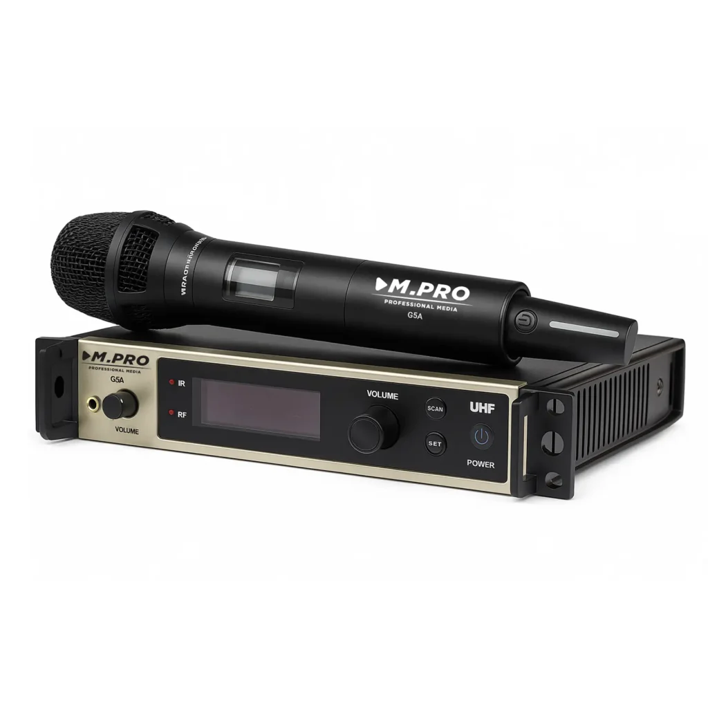 میکروفون بی‌سیم دو کانال UHF مدل M.PRO 5GAA-1K