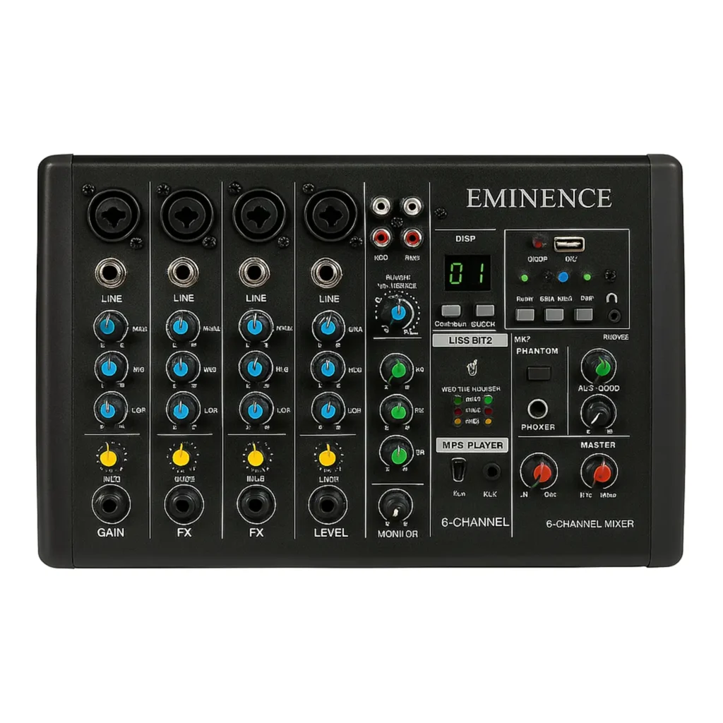 پاورمیکسر Eminence مدل 6 کانال