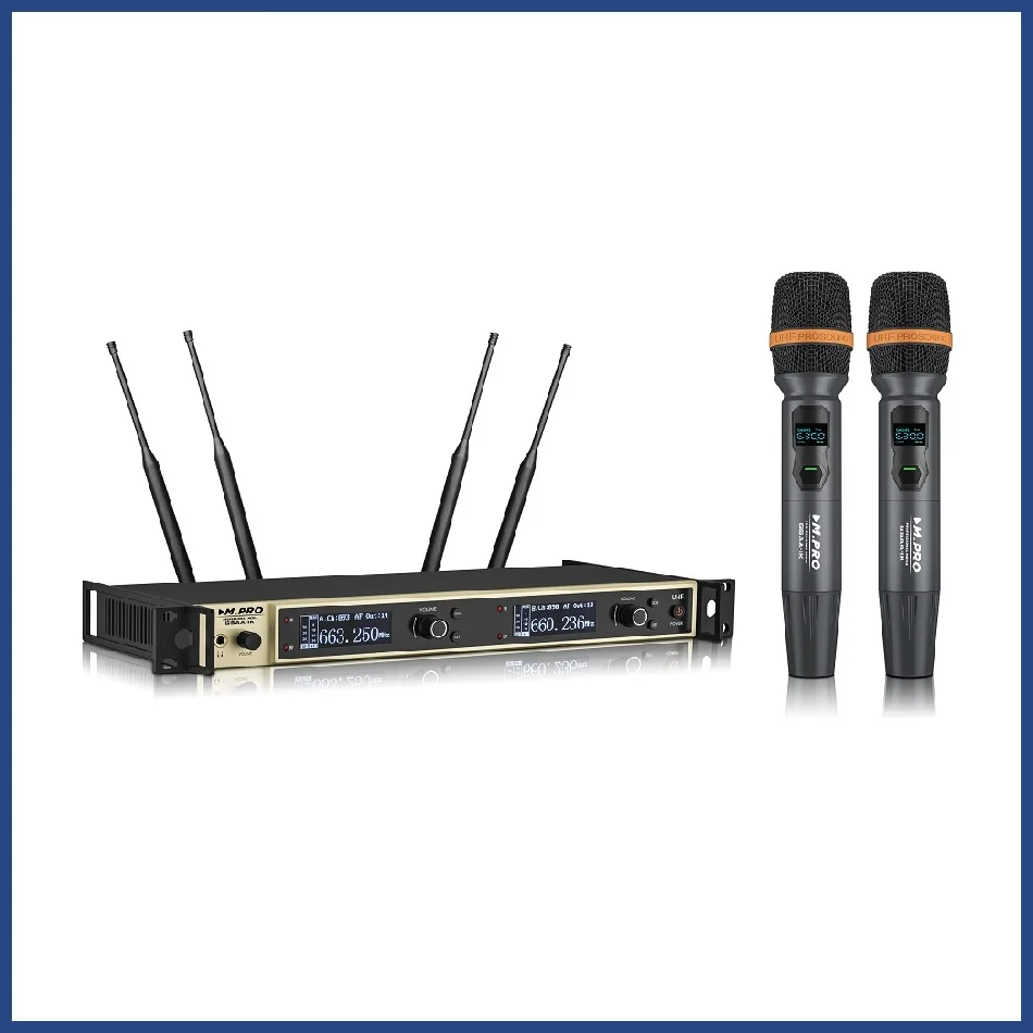 میکروفون بیسیم 2 کانال دستی UHF مدل MPRO G5AA-1K